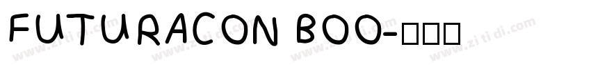 FUTURACON BOO字体转换